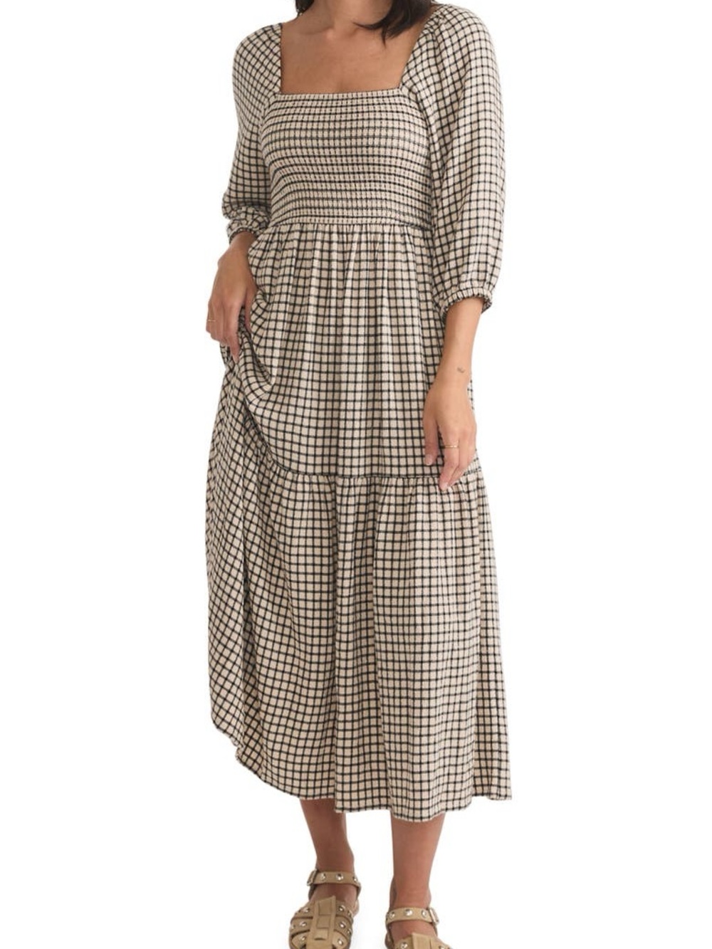 Marine Layer Smocked Body Max-Dress